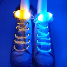 Новые спортивные светящиеся шнурки светится в темноте ночной цвет флуоресцентные шнурки повседневная спортивная обувь шнурки для обуви
