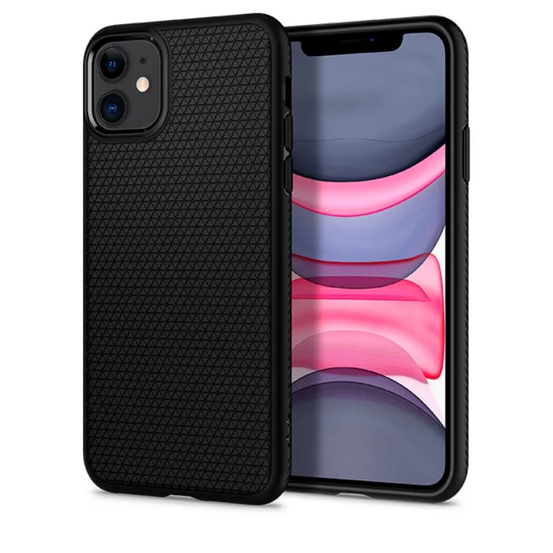 

Spigen Slim anti-fingerprint Matte Soft TPU Case for iPhone 11 Pro Max Shock Absorb Protective Cover