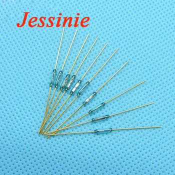

50pcs Reed Switch 1.8 *7mm Magnetic Control Switch Green Glass Reed Switches Glass Normally Open Contact For Sensors NO