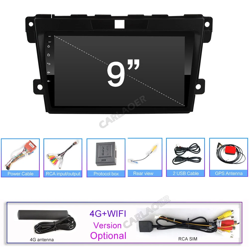 Android 8,1 мультимедийный плеер для 2007 2008 2009 2010 2011- MAZDA CX-7 cx7 cx 7 gps Navi 2din автомобильная видеокамера-регистратор с креплением к радио головное устройство Wi-Fi