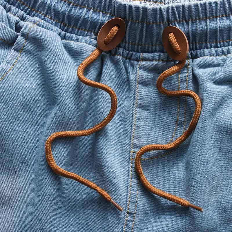 Left Pop, летние, новые, тонкие, хлопковые, мужские, модные, с дырками, пляжные, джинсовые шорты, на завязках, мужские, простые, синие, повседневные, джинсовые шорты, большой размер