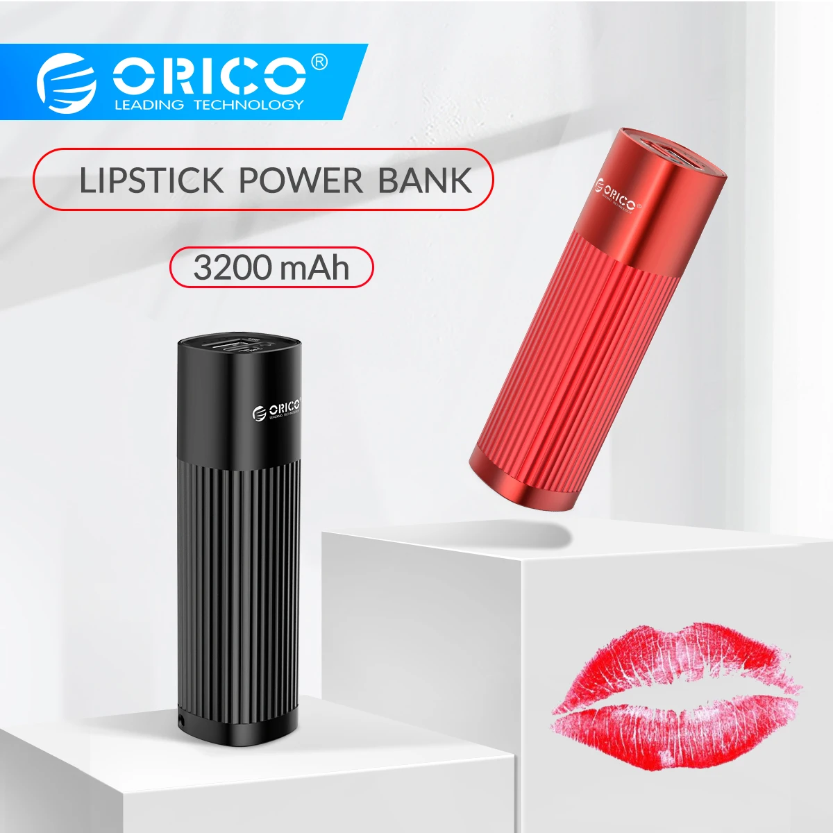  ORICO Mini Woman Powerbank 3200mah Fast Charging 5V 2A Phone Charger for iphone 8 8S XS MAX Xiaomi 