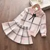 Bear Leader Christmas Girls Cartoon Stawberry Clothing Set Autumn Kids Knitted Sweet Outfit Kids Casual Clothes Princess Suit ► Photo 3/6