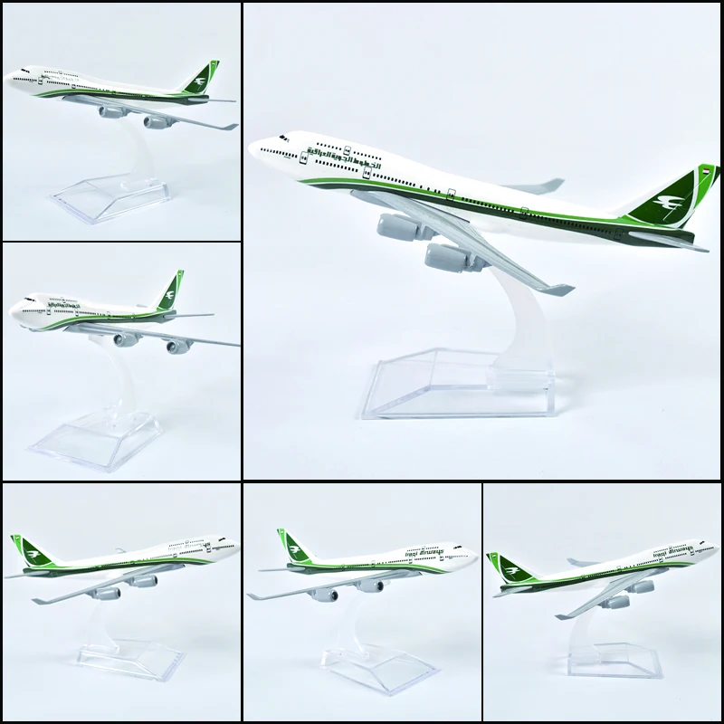 

JASON TUTU 16cm Iraqi Airlines Boeing 747 Airplane Model Plane Model Aircraft Diecast Metal 1/400 Scale Planes Dropshipping