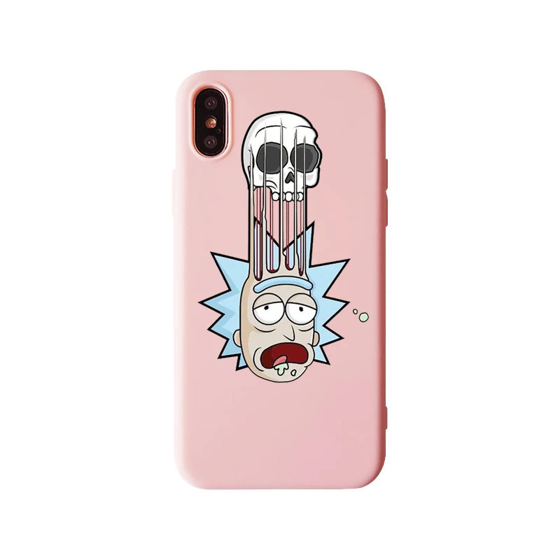 Рик и Морти телефона модная мягкая термополиуретановая крышка-чехол для iPhone 11 11Pto XS MAX XR 8, 8 Plus, 7, 7 Plus, 6, 6 S, Plus, 5S мягкого силикона с откидной крышкой - Цвет: TPU