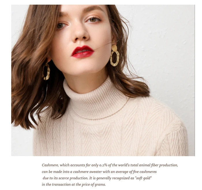 New Winter Thick Warm Jacquard Turtleneck Cashmere Sweater Women Solid Long Sleeve Pullover Sweater Khaki Beige Black Green
