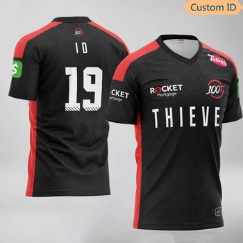 

Spieler Jerseys Uniform Team 100T T Shirt Custom ID Fans Spiel T-shirt Männer Frauen Angepasst Name Tees Hemd LOL CSGO E-sport