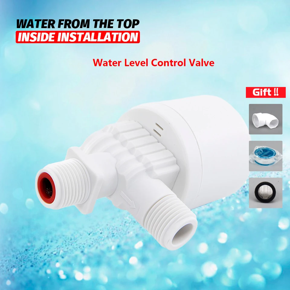 Durable 3/4" Automatic Water Level Control Valve Floating Ball Valve Top Inlet 