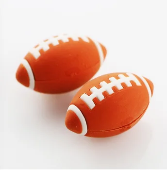 

4Pcs Cartoon Rubber Shape Eraser Rugby Creative Removable Cartoon Stationery Brand New