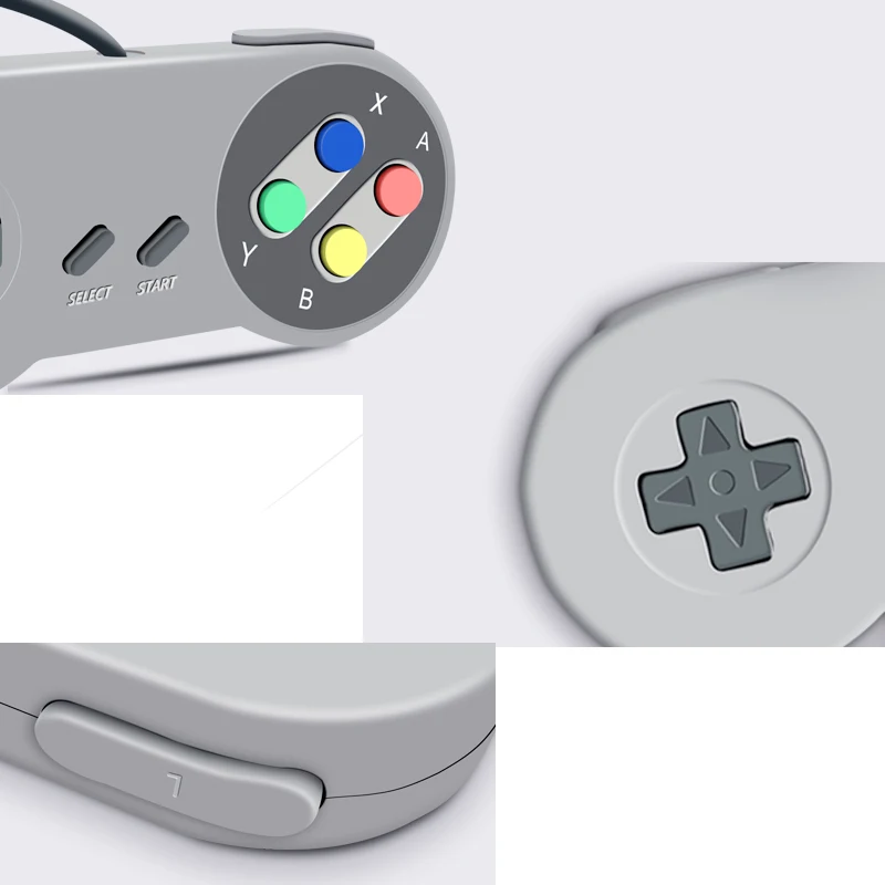 USB 2 0 ПК геймпад проводной игровой контроллер джойстик контроль ler SNES коврик для