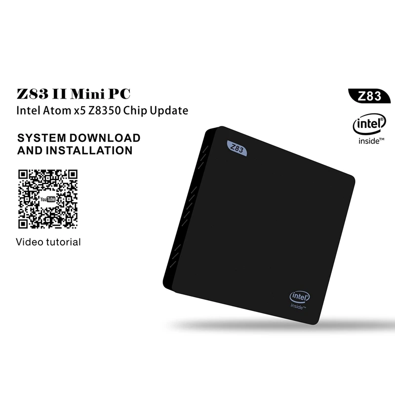 Мини-ПК Z83 для Intel Atom Z8350, до 1,92 ГГц, 4 Гб ОЗУ, 64 Гб ПЗУ, Windows 10, Bluetooth 4,0, 4 K, WiFi, 1000 м, LAN, Мини компьютер