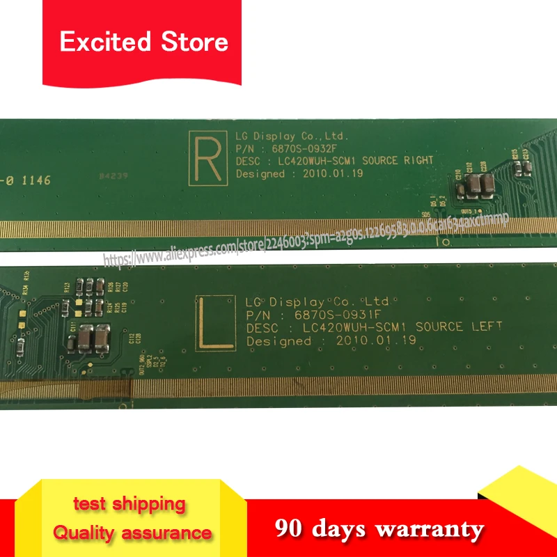 Оригинальная 1 пара/2 шт LC420WUH SCM1 6870S 0931F 0932F LCD панель PCB Часть|Платы для мобильных