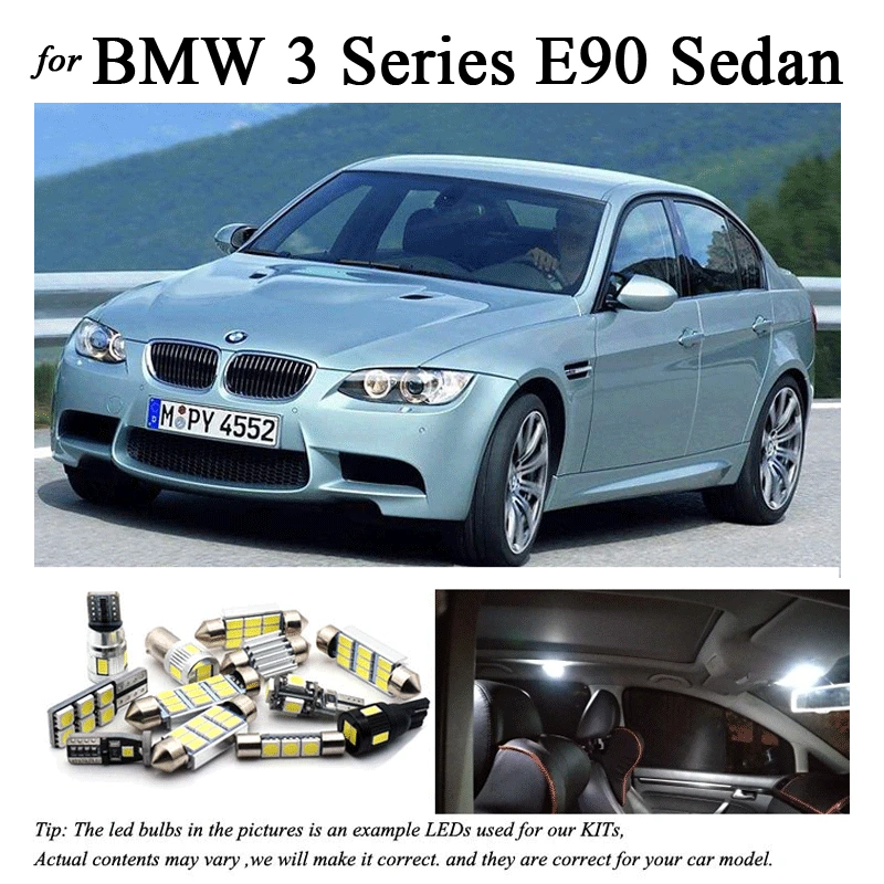 17 шт. светодиодный купольный светильник для салона комплект bmw E90 Sedan 316i 318i 320i 320d
