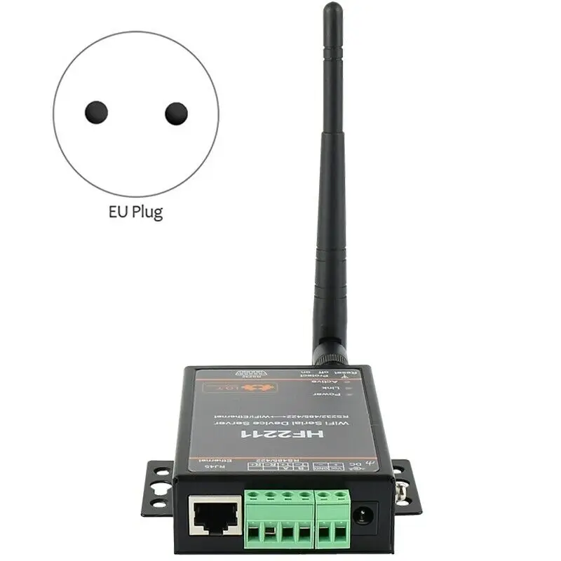 Wifi Серийный Сервер RS232 RS485 к RJ45 и wifi сервер wifi Конвертер RS232/RS485/Ethernet интерфейс DTU HF2211 для замены HF-H100