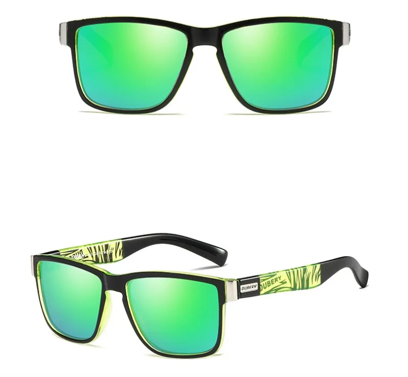 DUBERY поляризационные солнцезащитные очки для велоспорта, спорта на открытом воздухе, пеших прогулок, мужские солнцезащитные очки для мужчин, Ретро Дешевые Роскошные брендовые дизайнерские очки - Цвет: F