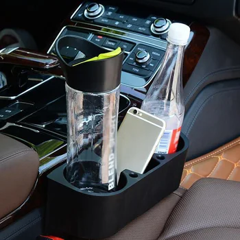 

Storage Cup Holder Auto Inner Black Seat Seam ABS Mount Stand Replacement