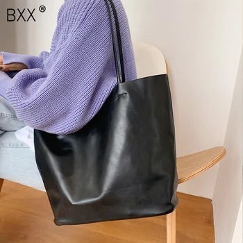 

[BXX] High Capacity PU Leather Bags For Women 2020 Autumn Fashion Trend Bags Lady Purses and Handbags Female Shoulder Bag HO967