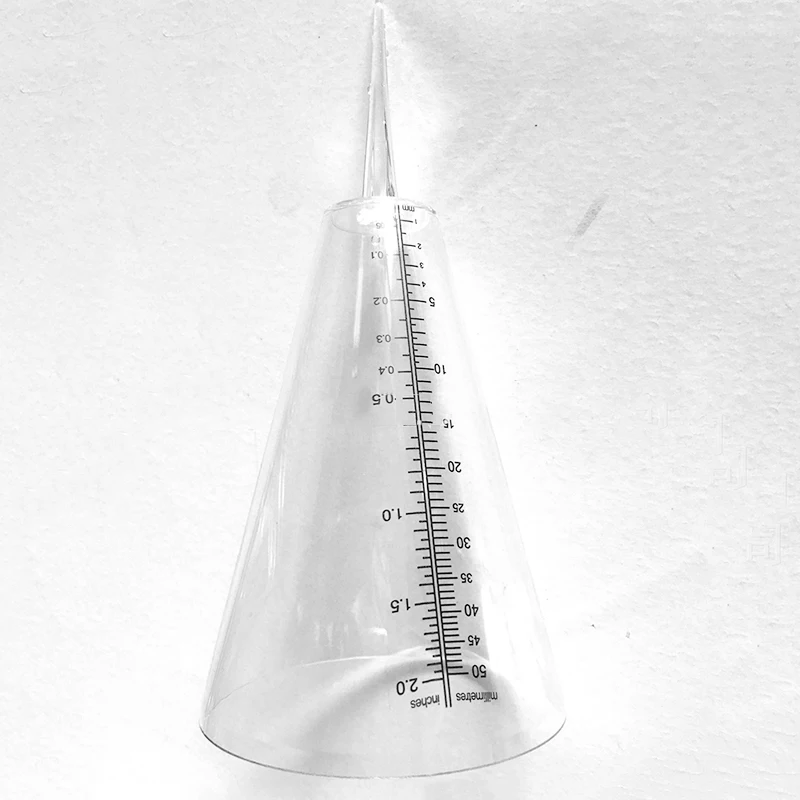 

Translucent Conical Rain Meter Gauge Plastic Transparent Measuring Cup Rainmeter For Outdoor Garden 10*21.5CM