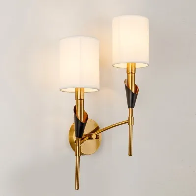Modern Gold Wall Lamp Led Nordic Mirror Wall Light Fixtures Glass Sconce For Living Room Bedroom Home Loft Industrial Decor E27 - Цвет абажура: see chart