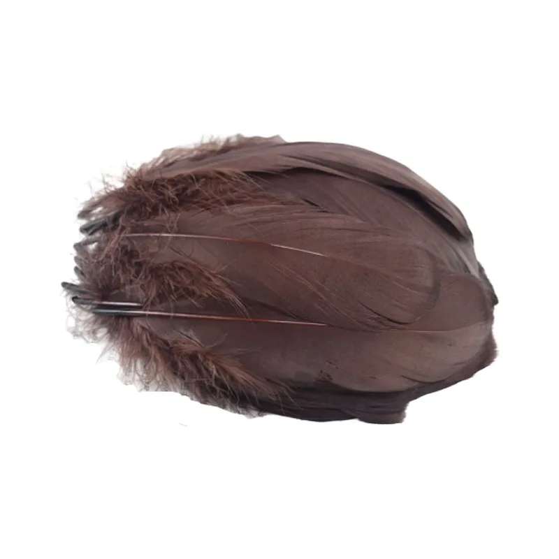 

High quality Natural Dark brown Goose Feathers for Crafts Jewelry Making plumes 13-18cm DIY Home Party Wedding decoratiove