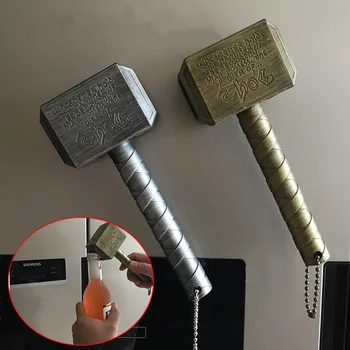 

Thor's Hammer Beer Cola Sprite Opener Bottle Opener Creative Personality Refrigerator Sticker Bottle Screwdriver Magnetic Sticke