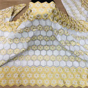 

African bazin riche fabric with brode Latest fashion embroidery bazin lace fabric with net lace 5 yards ! HL61608