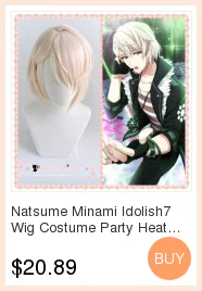Izumi Mitsuki IDOLiSH7 семь косплей парик короткий базовый парик чипин аниме синтетические волосы+ Бесплатный парик шапка