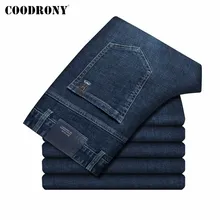 

COODRONY Brand Autumn Winter New Arrival Denim Jeans Men Clothing Soft Cotton Trousers High Quality Business Casual Pants C9037