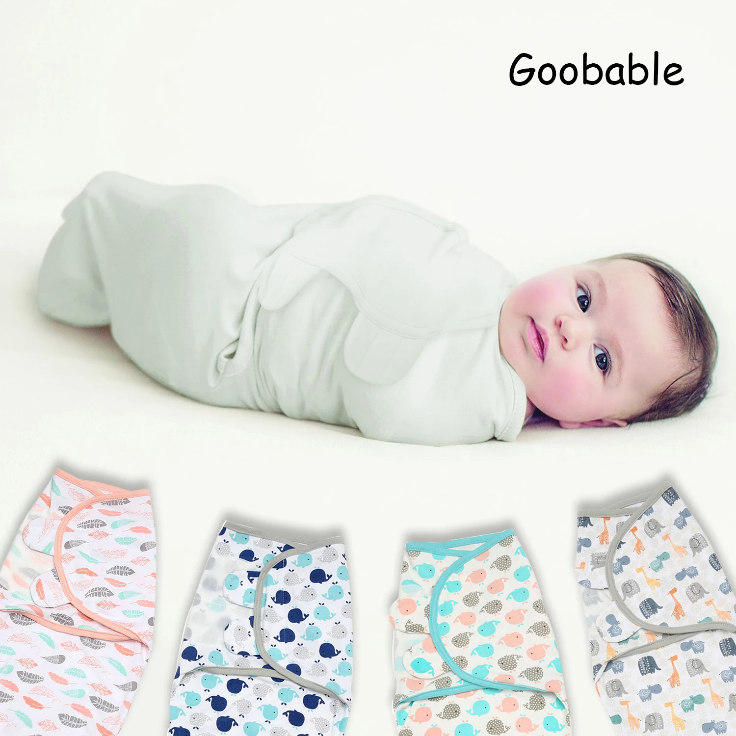 Couverture Pour Emmaillotage Du Nouveau Ne Douce 100 Coton Avec Sac De Couchage Aliexpress