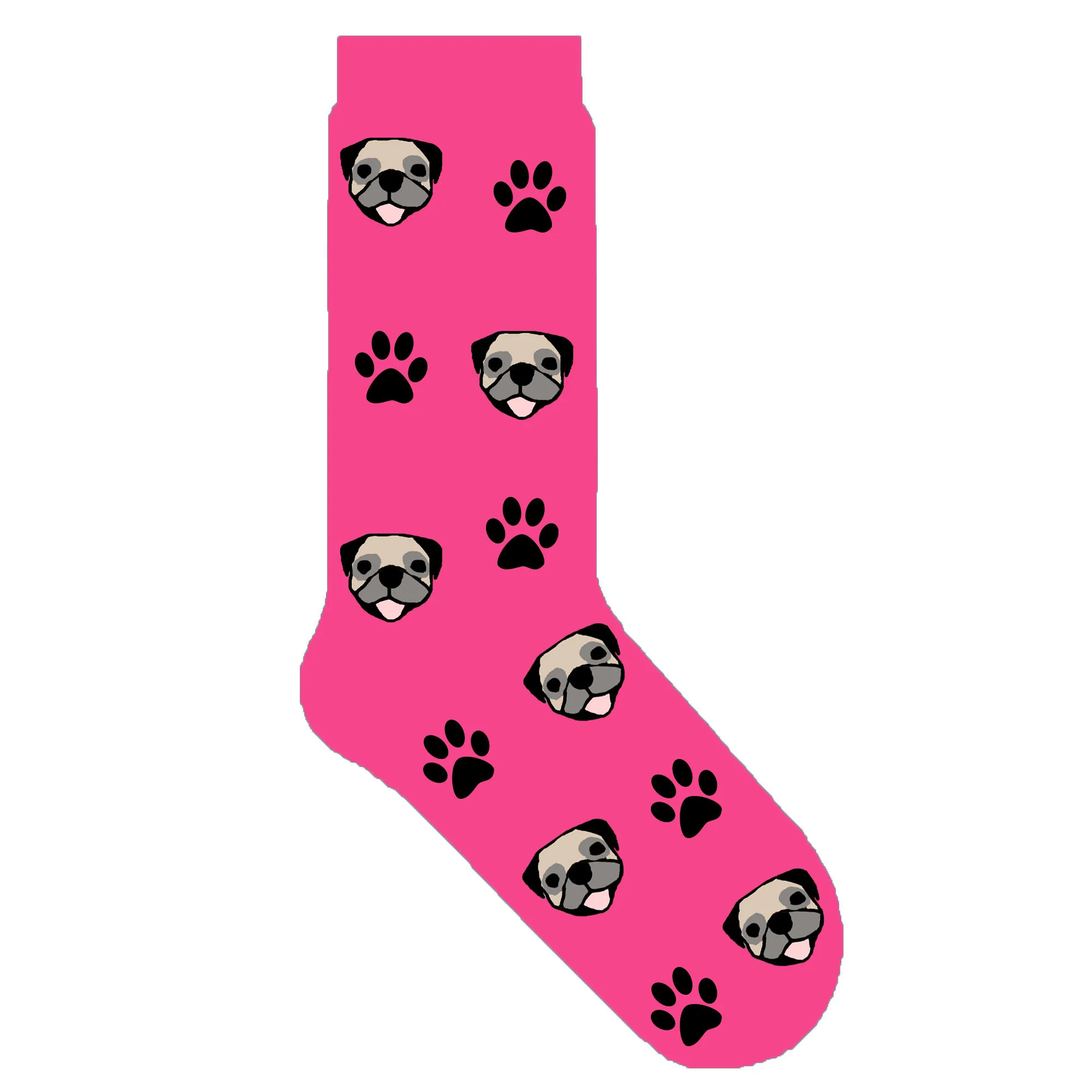 PUG DOGGY Носки для мопса, для человека, для женщин, для мопса, для щенка, носки для лодок, милые Мультяшные собаки, подарок для мамы, новинка, для щенка, тематический подарок,, 50 пара/лот - Цвет: PUG DOGGY