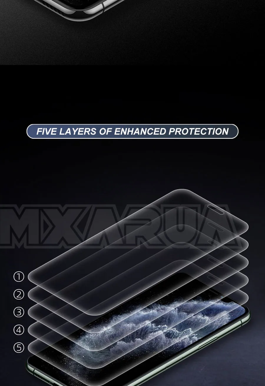 99D полная Защитная мягкая Гидрогелевая пленка для iPhone X XR XS 11 Pro Max Защитная пленка для экрана для iPhone 7 8 6 6s Plus X 6 стеклянная пленка