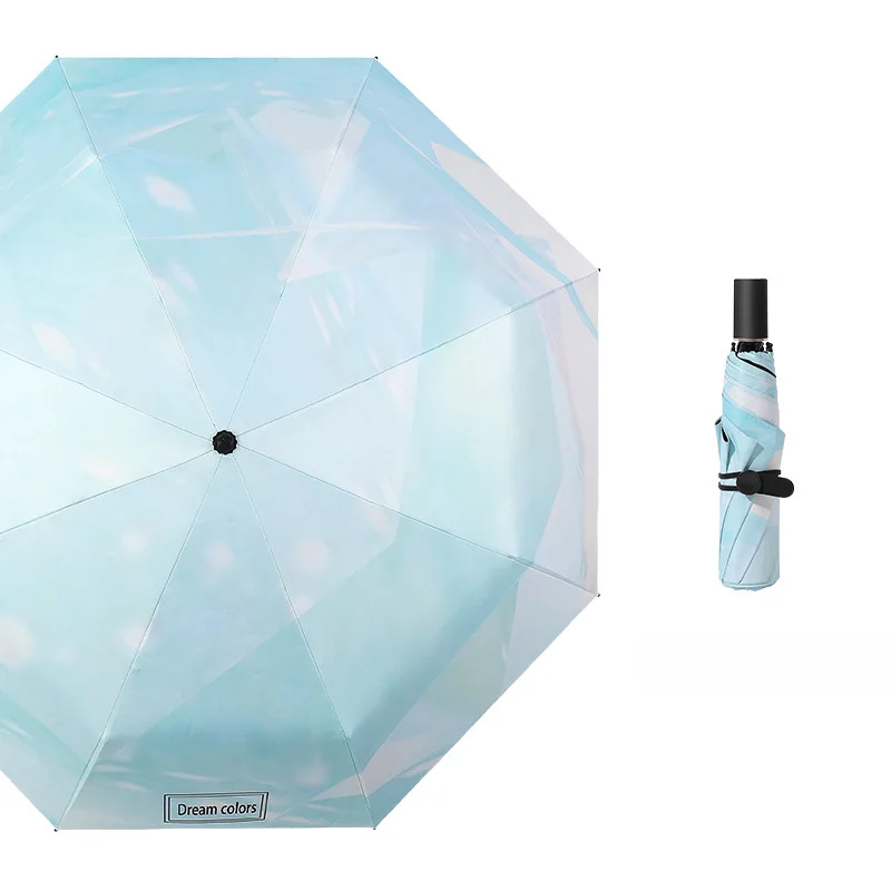 YADA High Quality Dream Color Umbrella Parasol Rain Women Simple uv Umbrella For Women Fashion Brand Windproof Umbrellas YS813