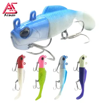 AS Swim Bait Wobbler Soft Silicone Lure 28g35g42g50g Lead Head...