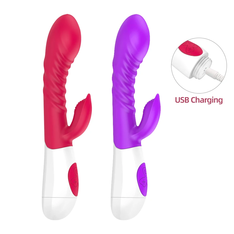 Кролик вибратор для женщин G Spot фаллоимитатор двойная вибрация Силиконовый