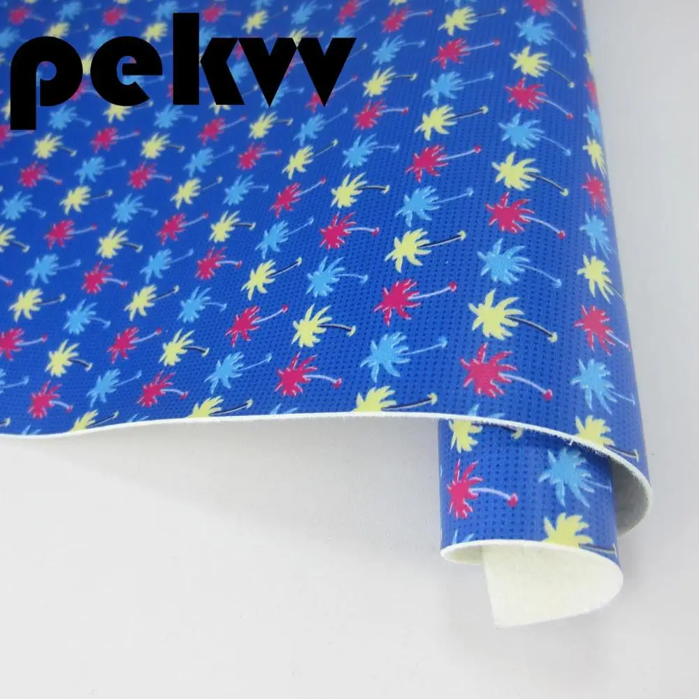 Pekvv 21 см X 30 см A4 лист Цветы искусственная Синтетическая кожаная ткань для волос луки серьги Узелок сумки украшения PR007 - Цвет: PR024