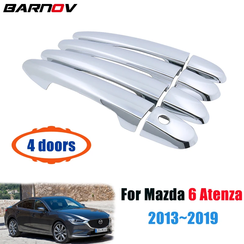 

For Mazda 6 Atenza GJ GL 2013~2019 Luxurious Chrome Door Handle Cover Car Accessories Stickers Trim Set 2014 2015 2016 2017 2018