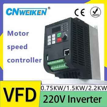 

220VAC Variable Frequency Drive VFD Speed Controller for Three-phase 1.5kW AC Motor