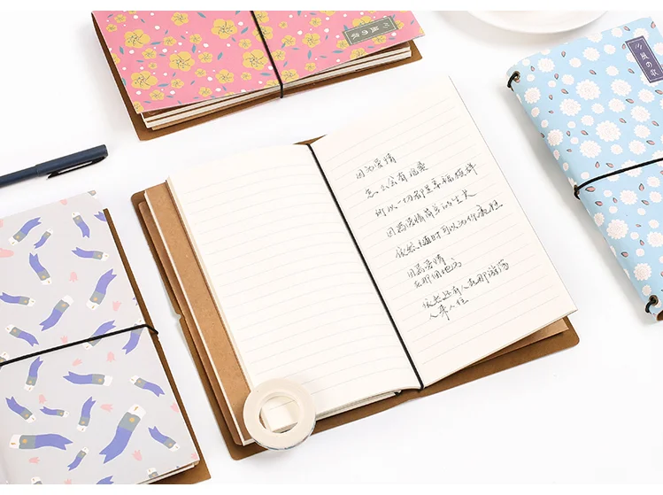 Kawaii Мультфильм A6 Bullet Journal путешествия тетрадь еженедельник дневник мягкая кожа школьный планировщик книжка мини-блокнот
