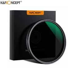 K & f conceito ND8-ND2000 nd filtro câmera lense densidade neutra variável multi-resistente revestimento 49mm 52mm 58mm 62mm 67mm 77mm