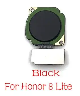 Honor 8 lite black Сканер отпечатков пальцев сенсор Touch ID подключения материнской платы для Huawei Honor 8 P10 Lite Главная кнопка гибкий кабель - Цвет: Honor 8 lite black