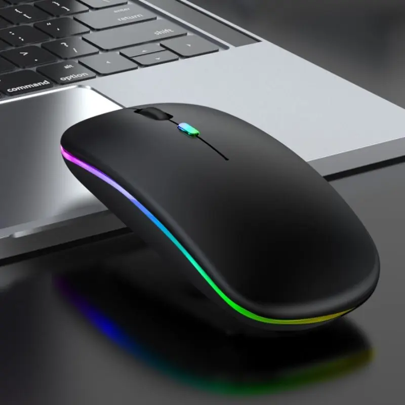 Беспроводная оптическая мышь 2 4 ГГц USB перезаряжаемая беспроводная RGB для ПК