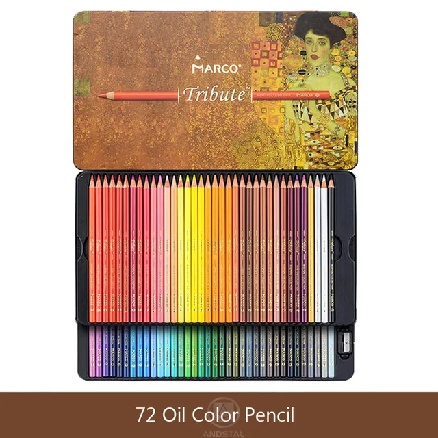 Marco Tribute Masters 48 72 120 Color Pencils Set Professional Fine Art Drawing Colour Colored Pencil Gift Box Supplies Colored Pencils Aliexpress