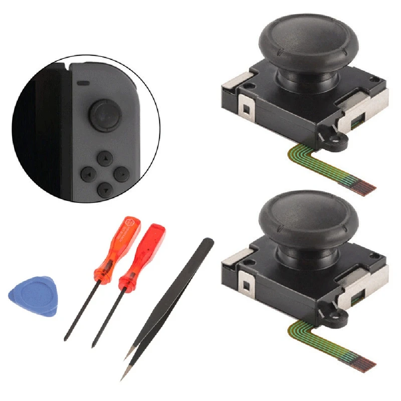 3D Джойстик Рокер Аналоговый джойстик для пальца для nintendo Switch Joy-Con контроллер с 4 в 1 Отвертки Набор инструментов
