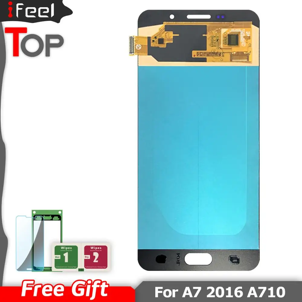ЖК-дисплей для Samsung Galaxy A7 2016 A710 A710F A710M AMOLED с сенсорным экраном и дигитайзером в