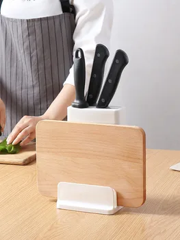 

Kitchen Organizer Rack Storage Cutting Board Holder Knife Drainer Shelf Storage Drain Rack Stand Durable Kitchen Accessories