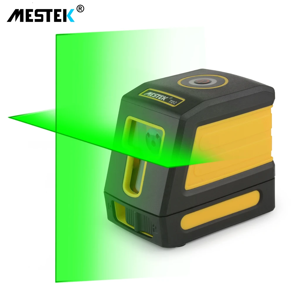 

MESTEK Portable Laser Spirit Level Self-Leveling Horizontal and Vertical Cross Line Red/Green Beam Mini Level Meter Nivel Laser