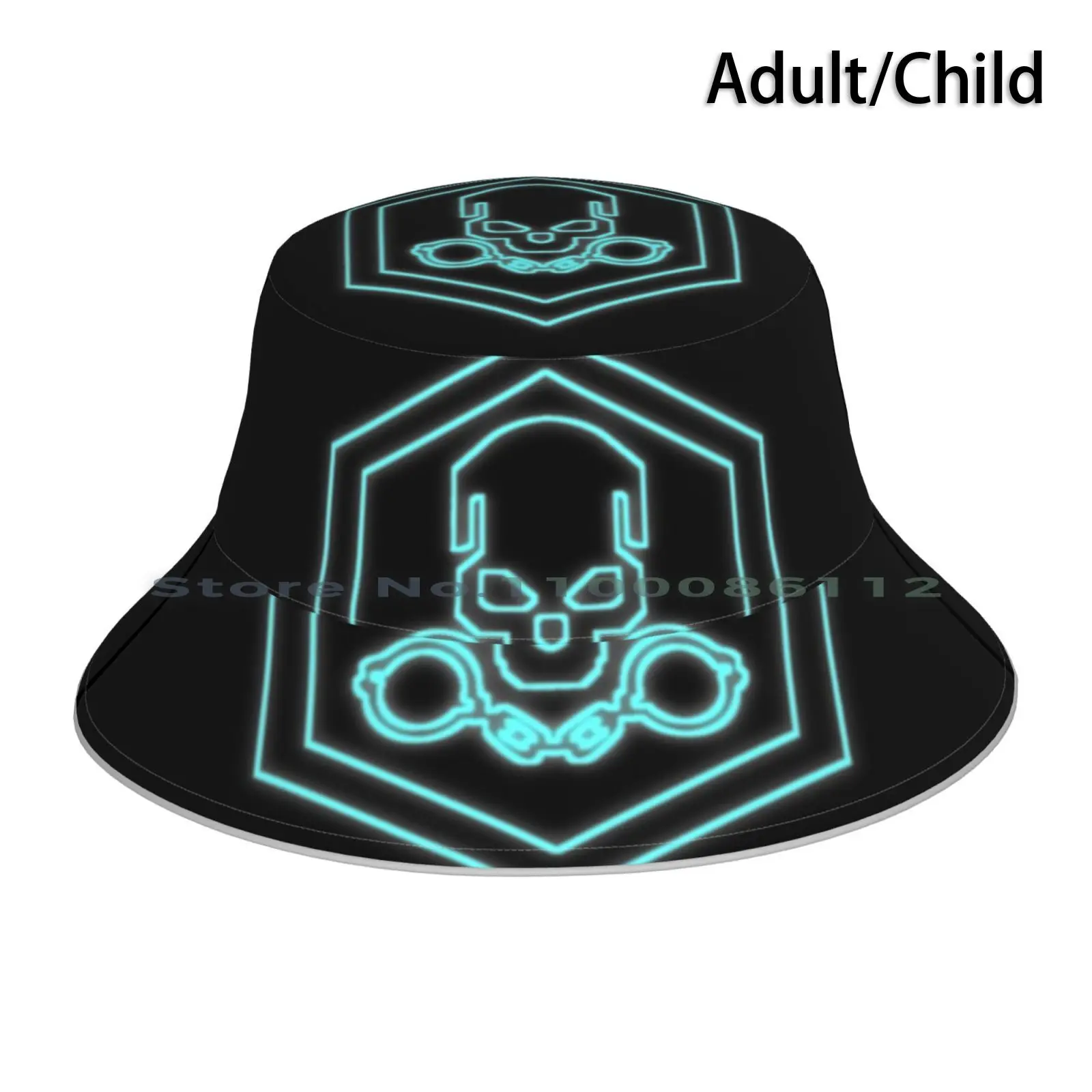 Icy Neon Gulag-Artwork Cappello Da Pescatore Berretto Da Sole Gaming Gulag Gamer Battle Royale Warzone Modern Warwar Verdansk Warzone War Zone