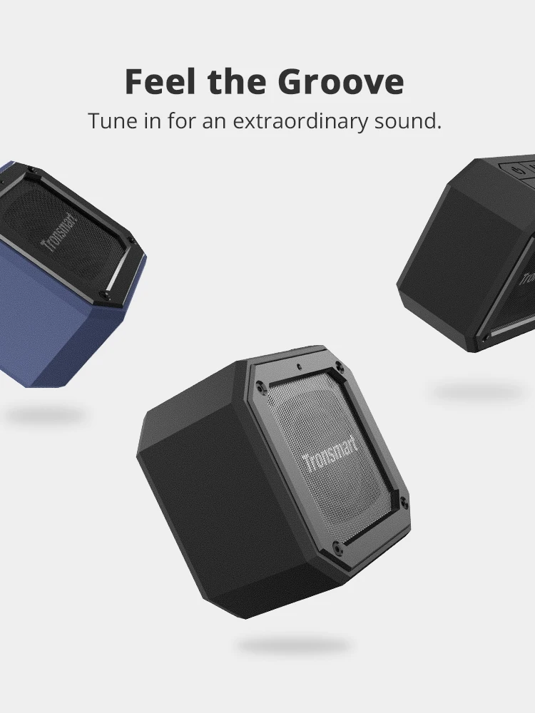 Tronsmart Element Groove (Force Mini) Bluetooth 5.0 Portable Speaker with IPX7 Waterproof, Superior Bass, Voice Assistant Tronsmart Element Groove (Force Mini) Bluetooth 5.0 Portable Speaker with IPX7 Waterproof, Superior Bass, Voice Assistant