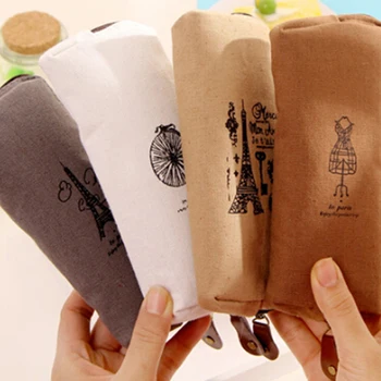 

1Pc Korean Style Toiletry Bags Travel Linen Cosmetic Bag Small Organizer Women Makeup Bag Make Up Case Beauty Storage Wash Bag