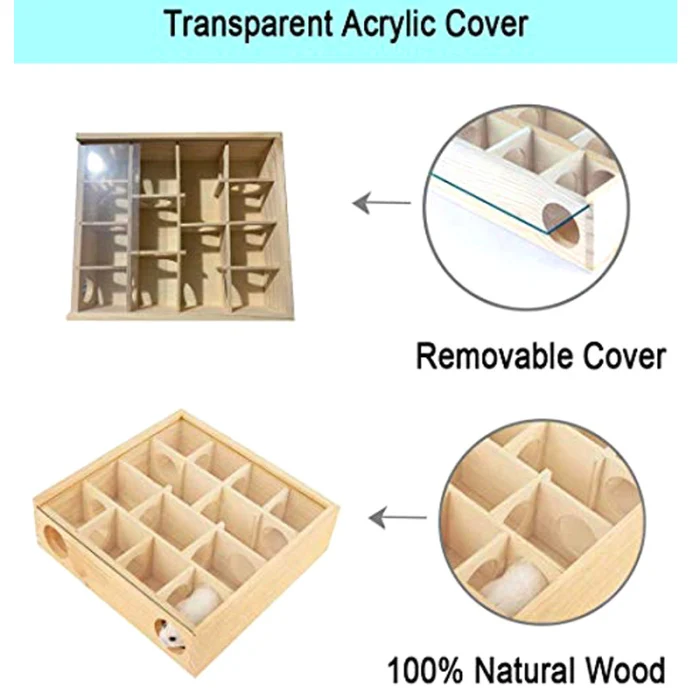 Домашние хомяки деревянные лабиринты туннель Песчанка Крыса Мышь Мыши маленькие животные играть игрушки DTT88